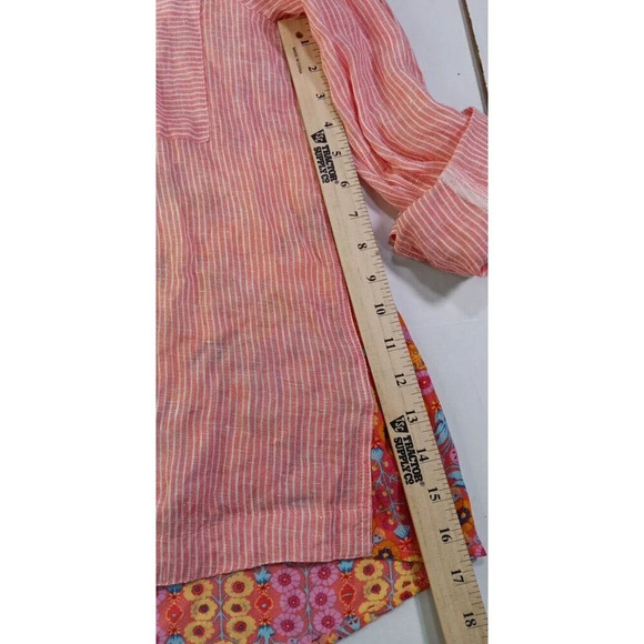 Soft Surroundings Boho Floral Striped Paisly Hippie Lightweight Long Sleeve... - Picture 7 of 10